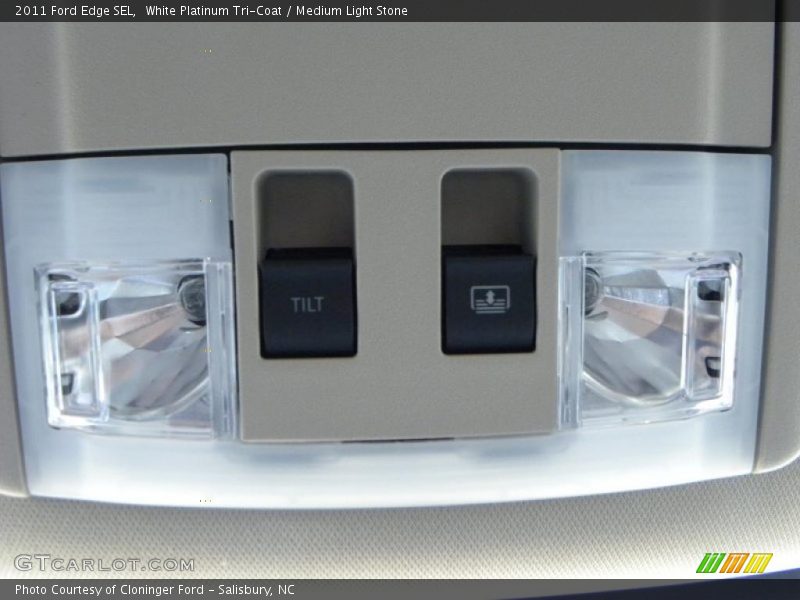 White Platinum Tri-Coat / Medium Light Stone 2011 Ford Edge SEL
