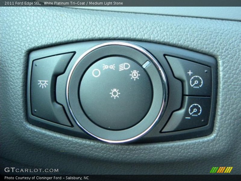 White Platinum Tri-Coat / Medium Light Stone 2011 Ford Edge SEL