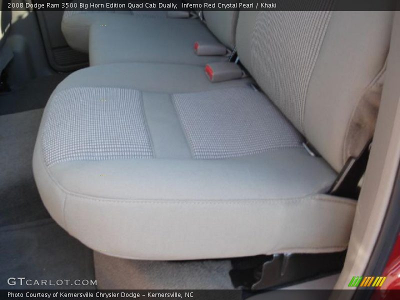 Inferno Red Crystal Pearl / Khaki 2008 Dodge Ram 3500 Big Horn Edition Quad Cab Dually