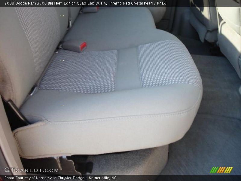 Inferno Red Crystal Pearl / Khaki 2008 Dodge Ram 3500 Big Horn Edition Quad Cab Dually