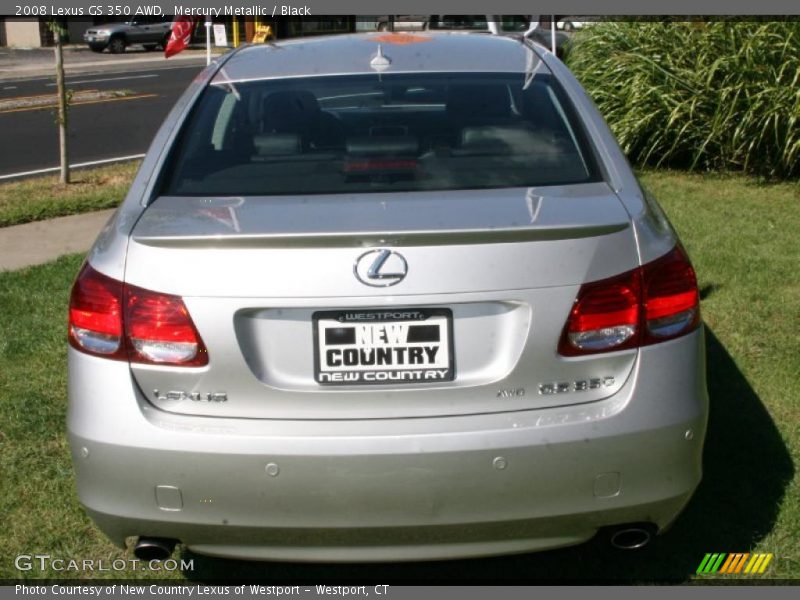 Mercury Metallic / Black 2008 Lexus GS 350 AWD