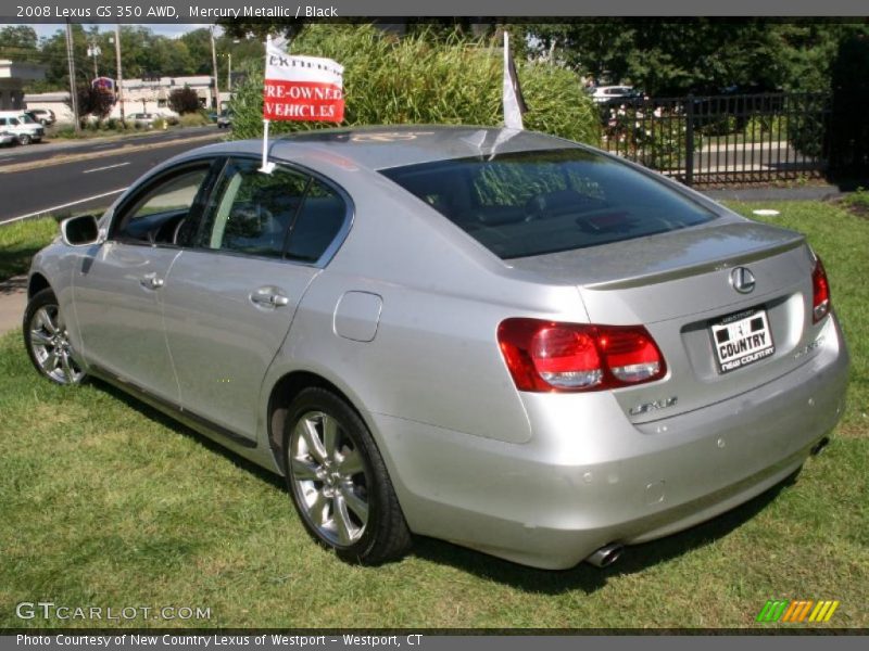 Mercury Metallic / Black 2008 Lexus GS 350 AWD