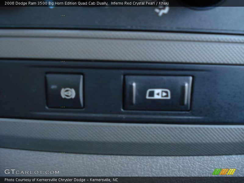 Inferno Red Crystal Pearl / Khaki 2008 Dodge Ram 3500 Big Horn Edition Quad Cab Dually