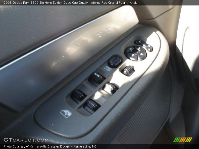 Inferno Red Crystal Pearl / Khaki 2008 Dodge Ram 3500 Big Horn Edition Quad Cab Dually
