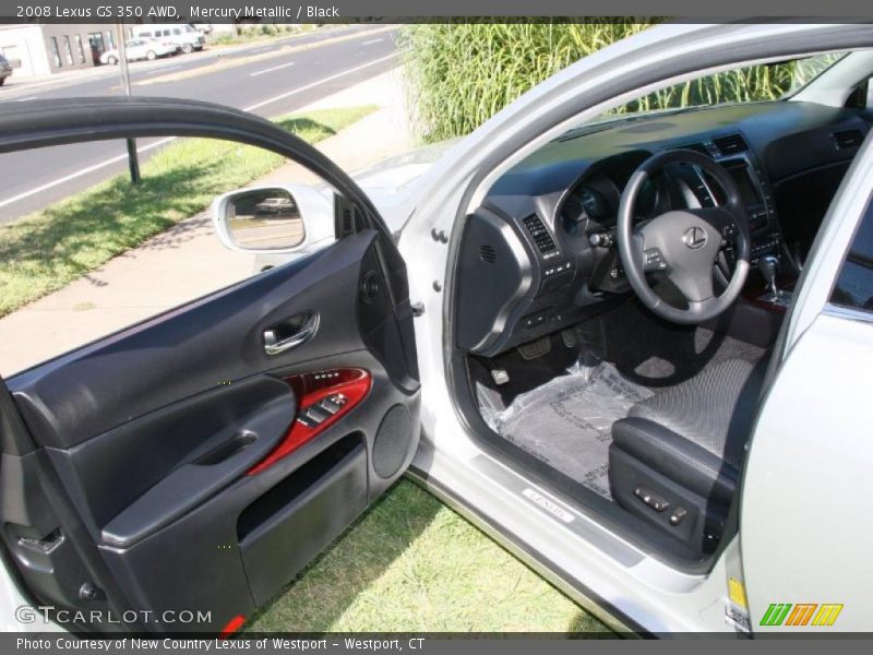 Mercury Metallic / Black 2008 Lexus GS 350 AWD