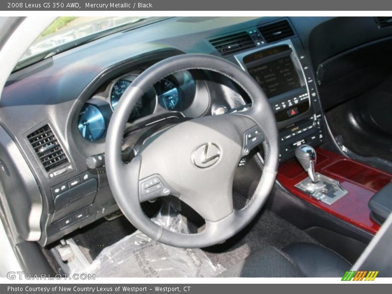 Mercury Metallic / Black 2008 Lexus GS 350 AWD