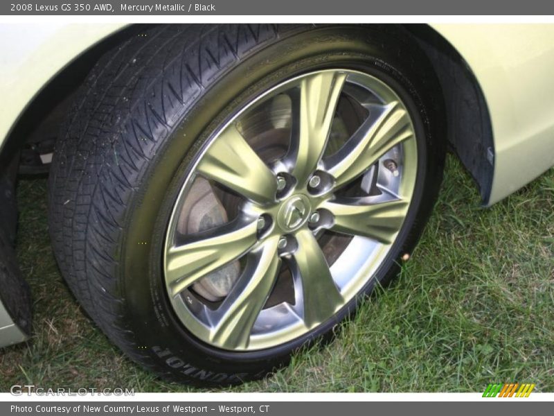 Mercury Metallic / Black 2008 Lexus GS 350 AWD