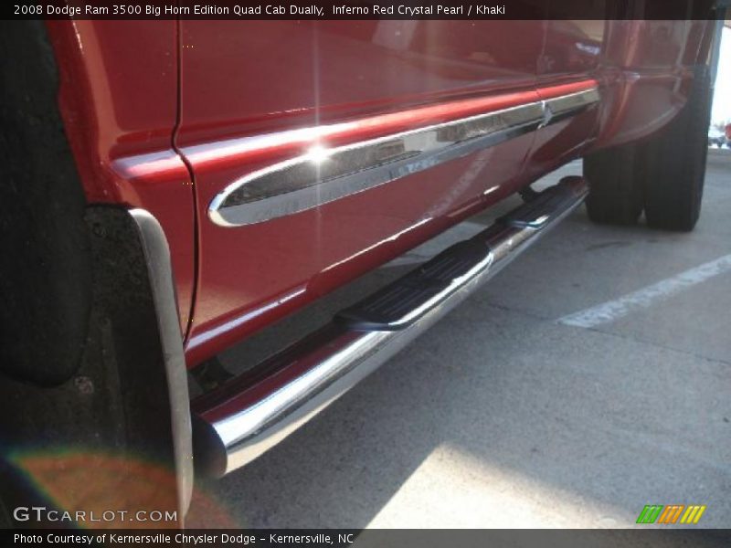 Inferno Red Crystal Pearl / Khaki 2008 Dodge Ram 3500 Big Horn Edition Quad Cab Dually