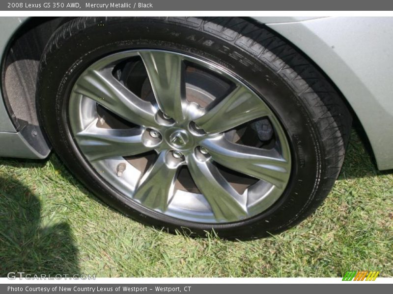 Mercury Metallic / Black 2008 Lexus GS 350 AWD