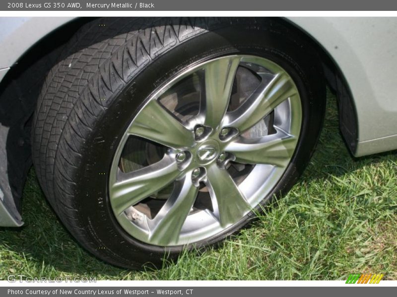 Mercury Metallic / Black 2008 Lexus GS 350 AWD