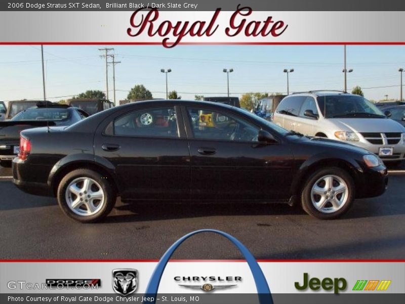Brilliant Black / Dark Slate Grey 2006 Dodge Stratus SXT Sedan