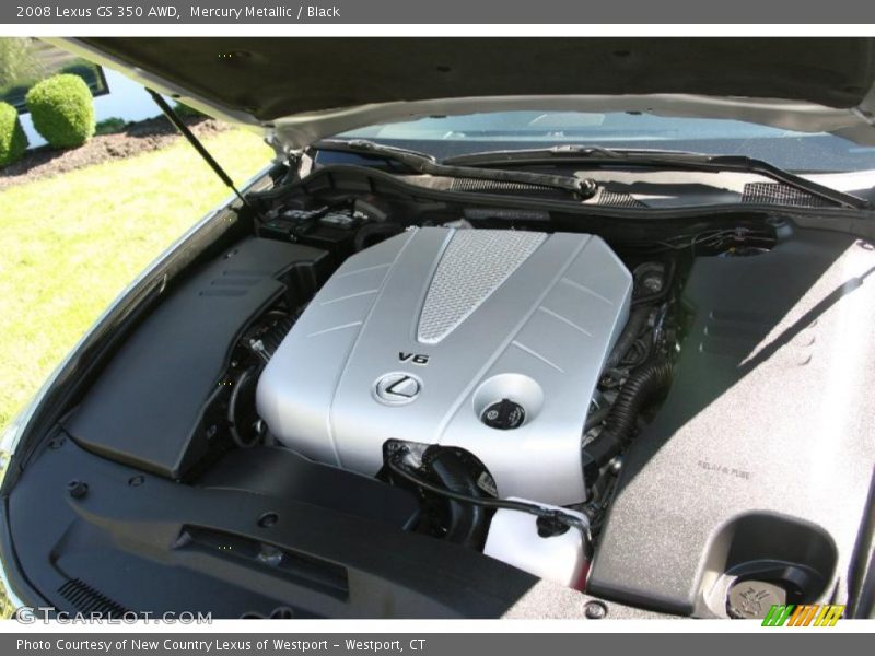Mercury Metallic / Black 2008 Lexus GS 350 AWD