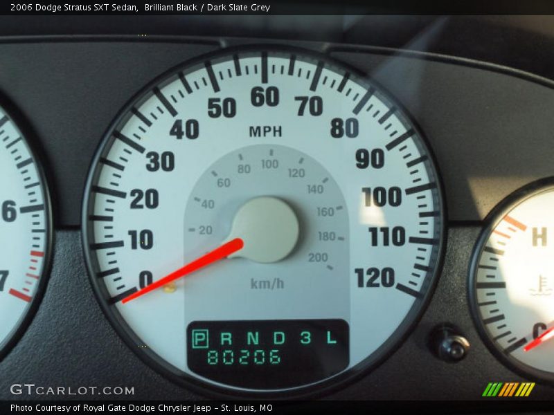Brilliant Black / Dark Slate Grey 2006 Dodge Stratus SXT Sedan