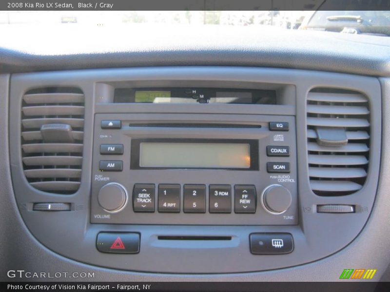 Black / Gray 2008 Kia Rio LX Sedan