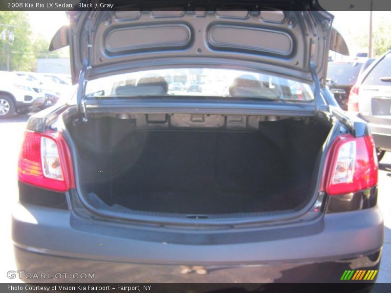 Black / Gray 2008 Kia Rio LX Sedan