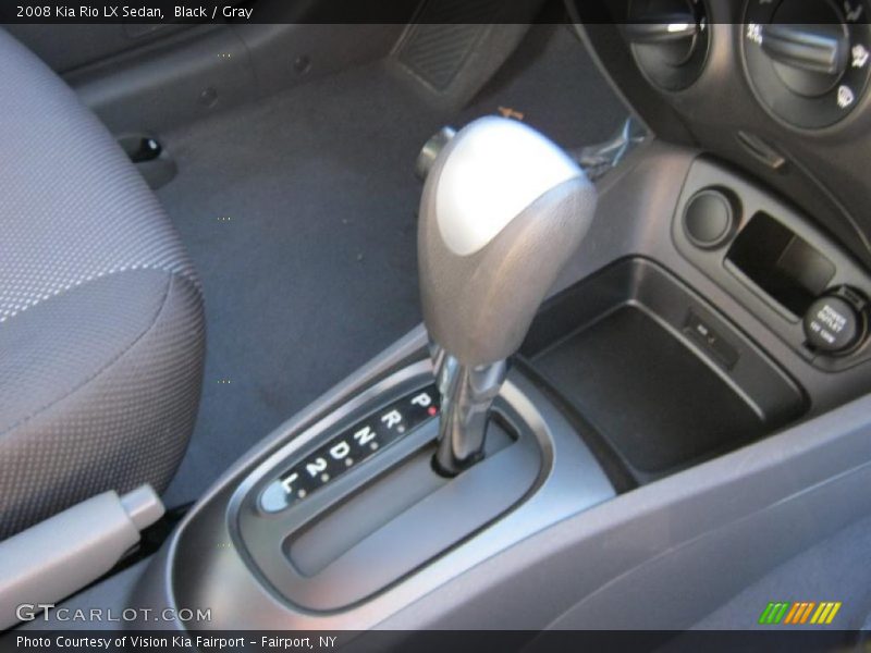 Black / Gray 2008 Kia Rio LX Sedan