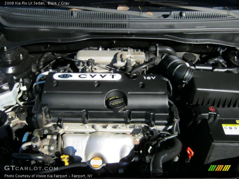 Black / Gray 2008 Kia Rio LX Sedan
