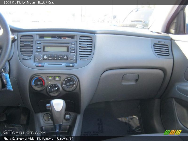 Black / Gray 2008 Kia Rio LX Sedan