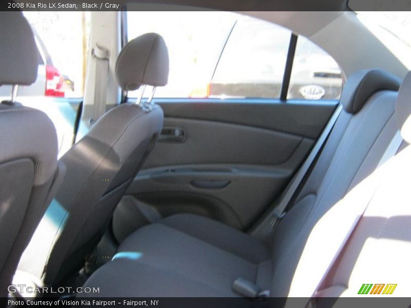Black / Gray 2008 Kia Rio LX Sedan