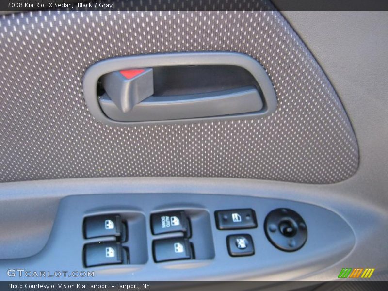 Black / Gray 2008 Kia Rio LX Sedan
