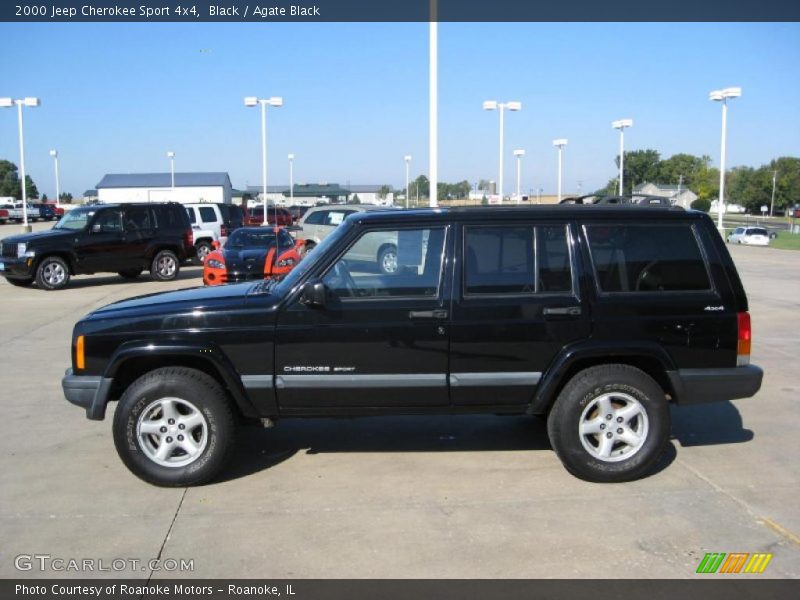 Black / Agate Black 2000 Jeep Cherokee Sport 4x4