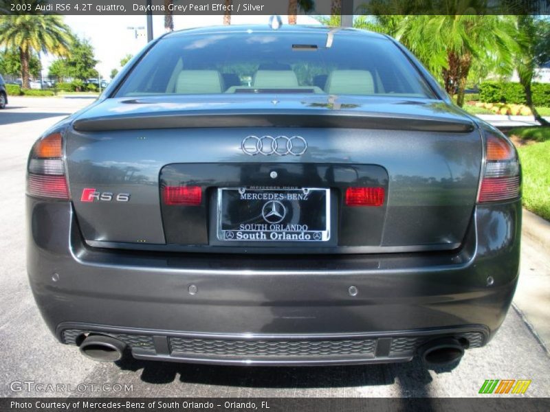 Daytona Grey Pearl Effect / Silver 2003 Audi RS6 4.2T quattro