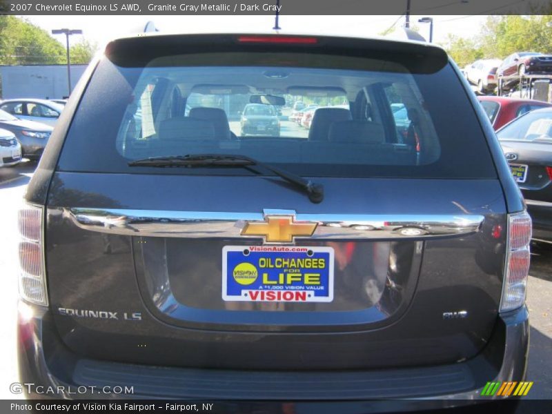 Granite Gray Metallic / Dark Gray 2007 Chevrolet Equinox LS AWD