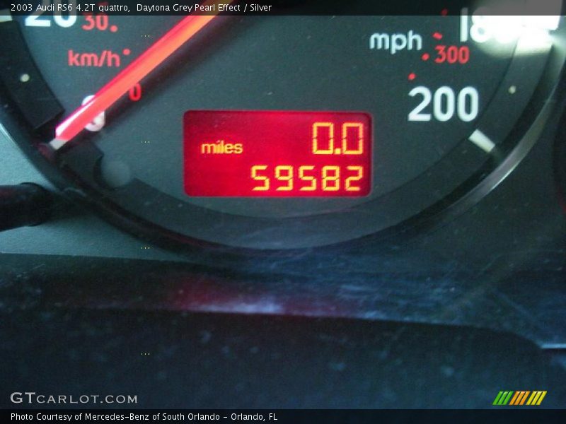 Daytona Grey Pearl Effect / Silver 2003 Audi RS6 4.2T quattro