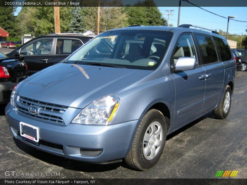 Glacier Blue / Beige 2010 Kia Sedona LX