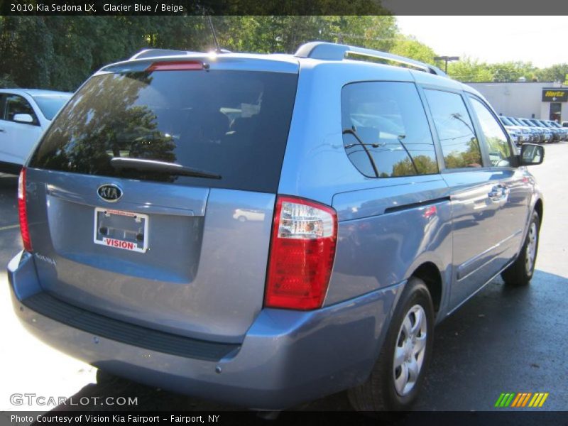 Glacier Blue / Beige 2010 Kia Sedona LX