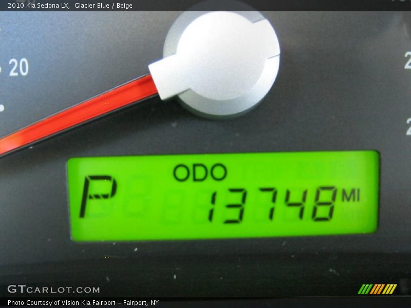 Glacier Blue / Beige 2010 Kia Sedona LX