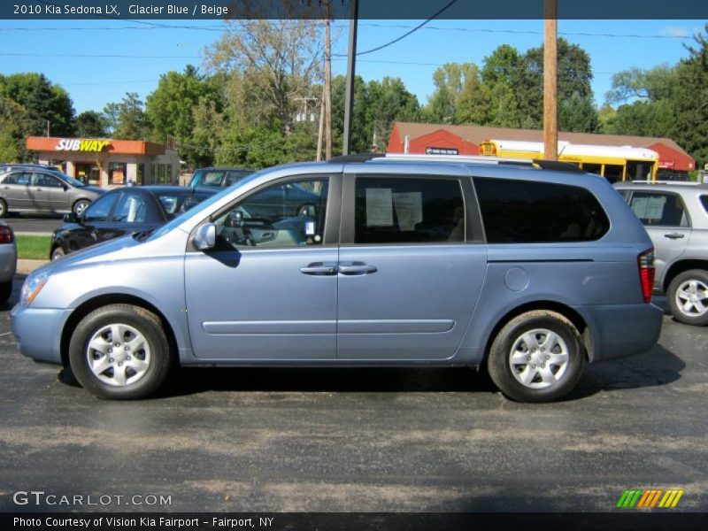 Glacier Blue / Beige 2010 Kia Sedona LX