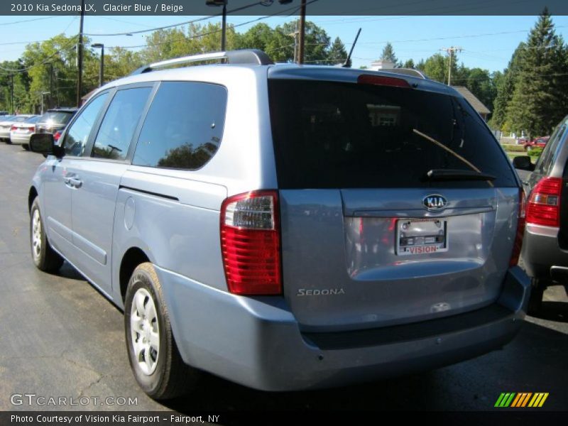 Glacier Blue / Beige 2010 Kia Sedona LX