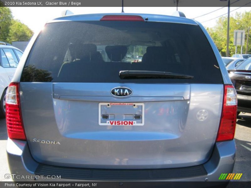 Glacier Blue / Beige 2010 Kia Sedona LX