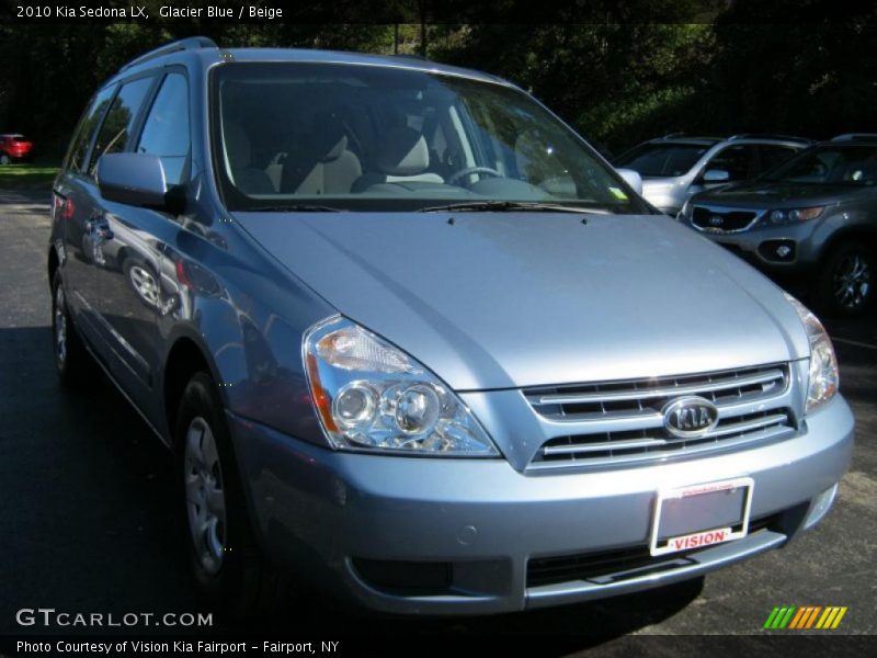 Glacier Blue / Beige 2010 Kia Sedona LX
