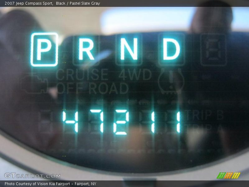 Black / Pastel Slate Gray 2007 Jeep Compass Sport
