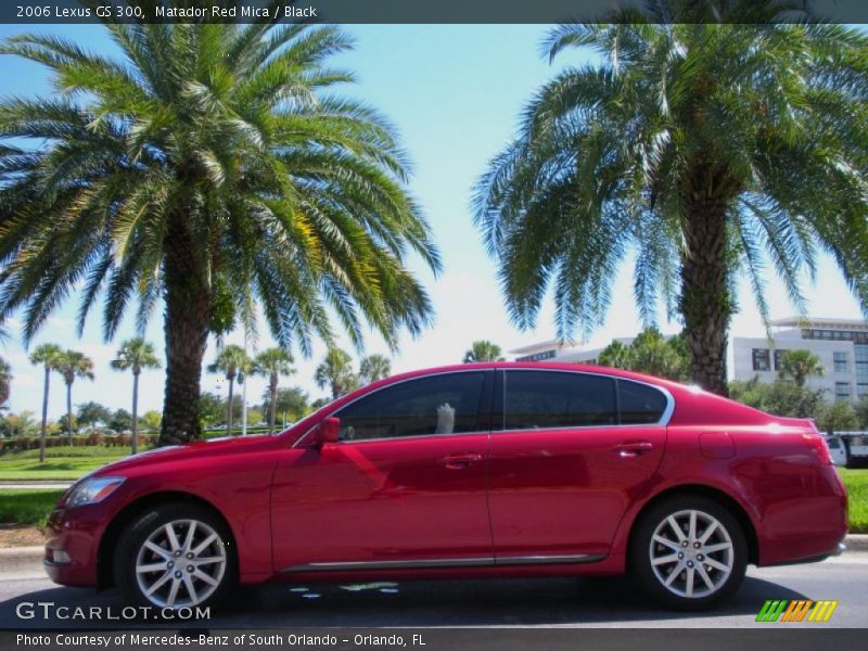 Matador Red Mica / Black 2006 Lexus GS 300