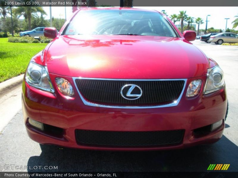 Matador Red Mica / Black 2006 Lexus GS 300