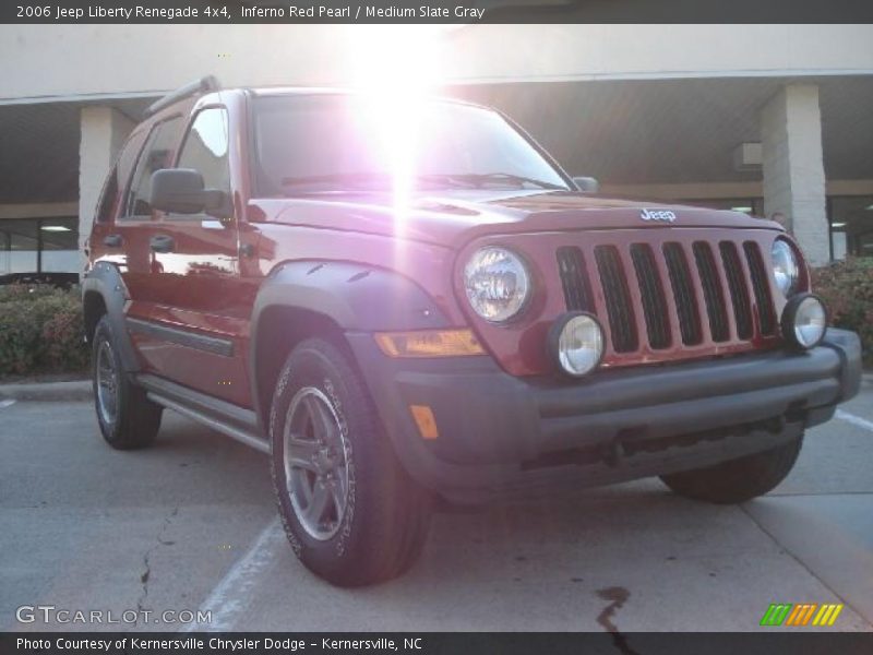 Inferno Red Pearl / Medium Slate Gray 2006 Jeep Liberty Renegade 4x4