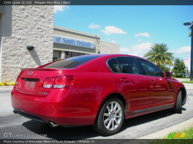 Matador Red Mica / Black 2006 Lexus GS 300