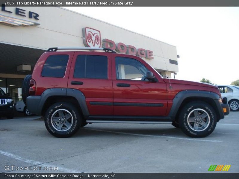 Inferno Red Pearl / Medium Slate Gray 2006 Jeep Liberty Renegade 4x4