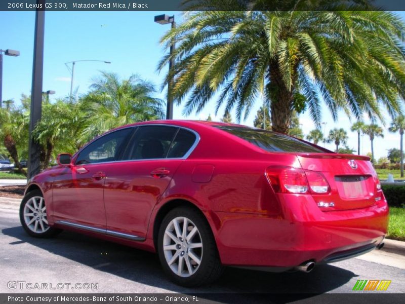 Matador Red Mica / Black 2006 Lexus GS 300