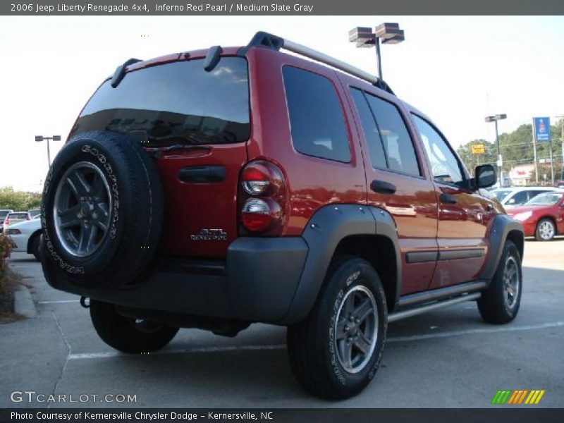 Inferno Red Pearl / Medium Slate Gray 2006 Jeep Liberty Renegade 4x4