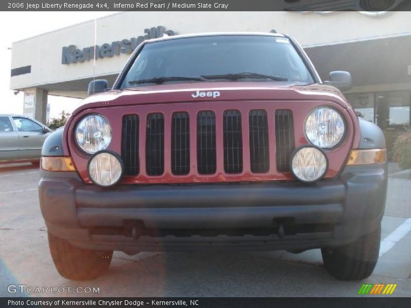 Inferno Red Pearl / Medium Slate Gray 2006 Jeep Liberty Renegade 4x4