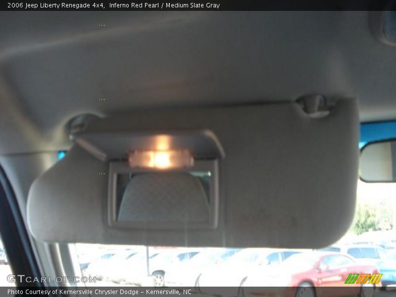Inferno Red Pearl / Medium Slate Gray 2006 Jeep Liberty Renegade 4x4