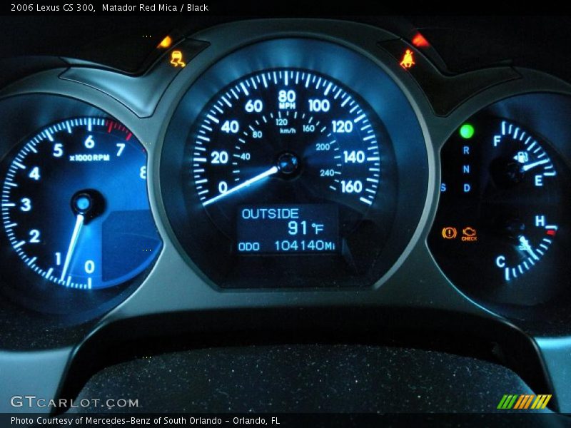 Matador Red Mica / Black 2006 Lexus GS 300
