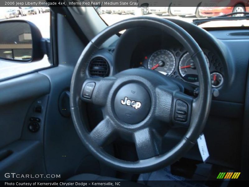 Inferno Red Pearl / Medium Slate Gray 2006 Jeep Liberty Renegade 4x4
