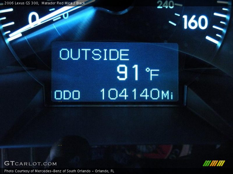Matador Red Mica / Black 2006 Lexus GS 300