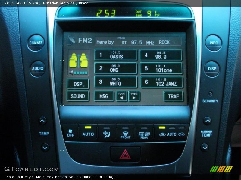Matador Red Mica / Black 2006 Lexus GS 300