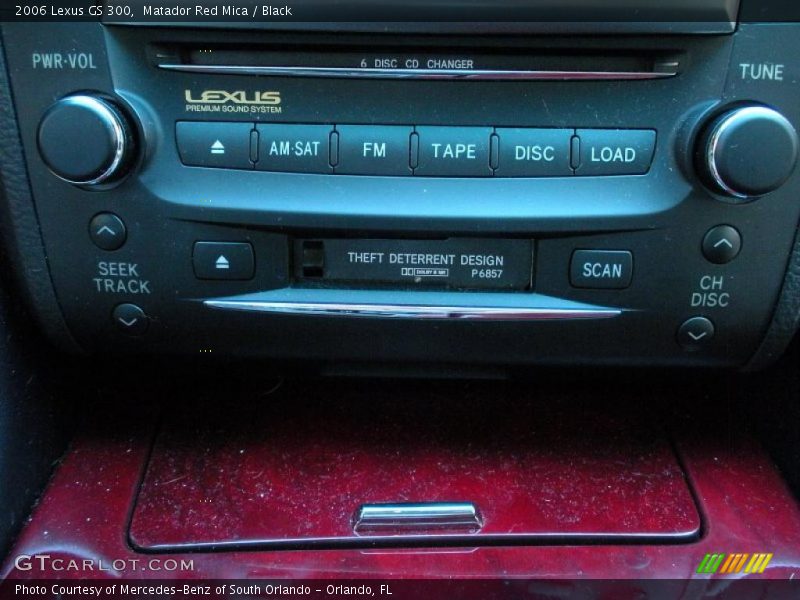Matador Red Mica / Black 2006 Lexus GS 300